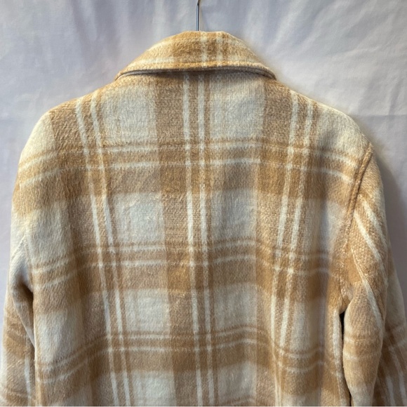 Sebby Shacket Shirt Jacket Plaid Button Up Coat Medium Preppy Academia Winter - Picture 8 of 16